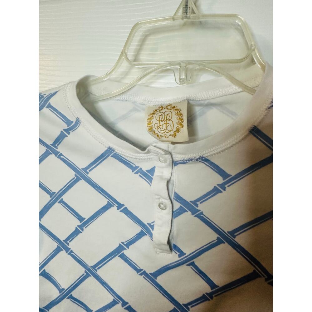 The Beaufort Bonnet Boys sz 10 Bamboo 100% Pima Cotton Pajama Top ONLY - Picture 2 of 5
